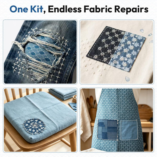 Repair the wear. Keep the story | Sashiko Mending Starter Kit