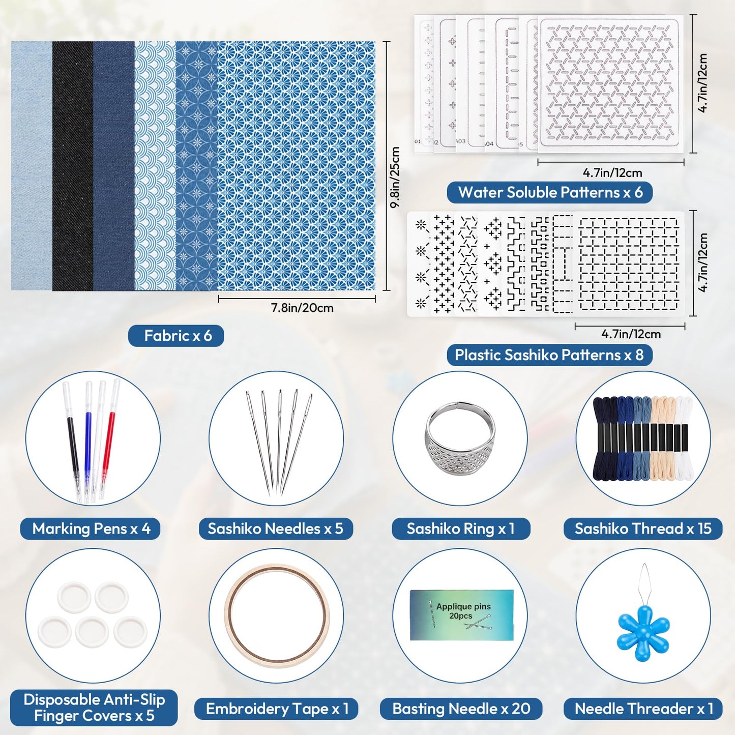 Repair the wear. Keep the story | Sashiko Mending Starter Kit