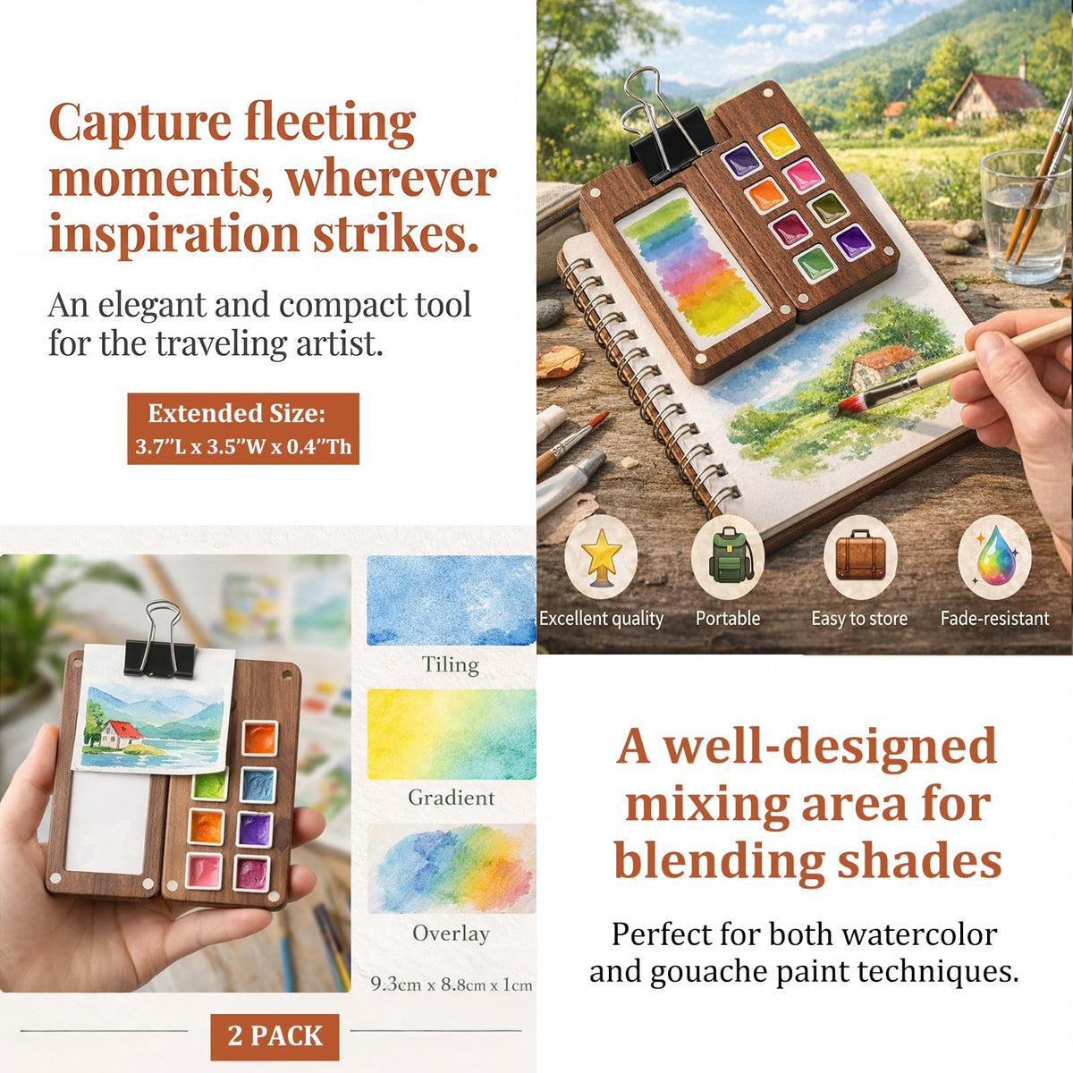 Pocket Watercolor Palette Set