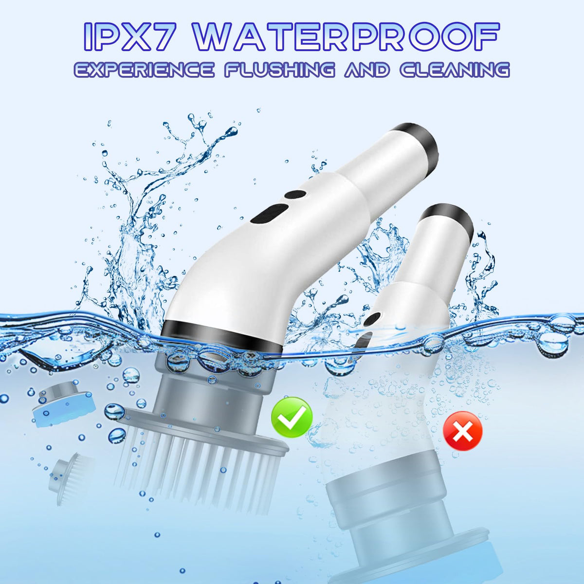 Cordless Telescopic Spin Scrubber — 9-in-1 Cleaning System