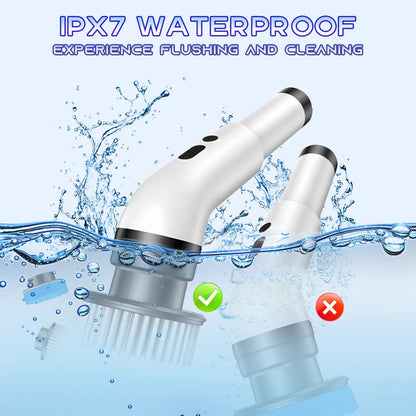 Cordless Telescopic Spin Scrubber — 9-in-1 Cleaning System