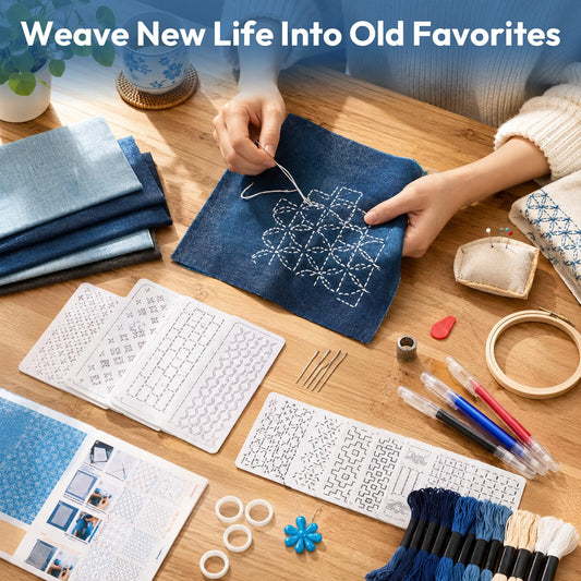 Repair the wear. Keep the story | Sashiko Mending Starter Kit