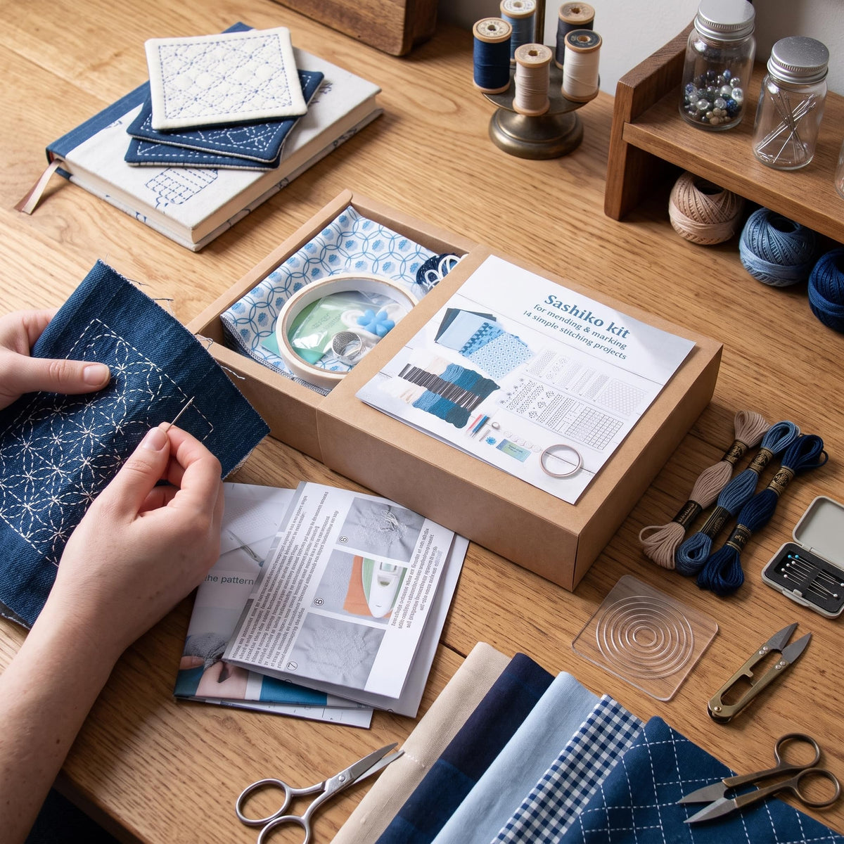 Repair the wear. Keep the story | Sashiko Mending Starter Kit