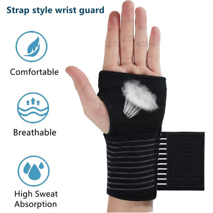 Motorcycle Wrist Support Wraps, 2-Pack