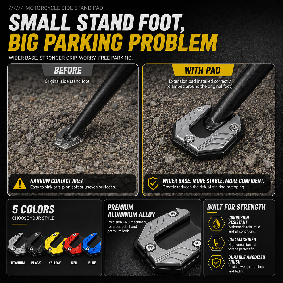Small Pad Save Big Problem 丨 Kickstand Pad