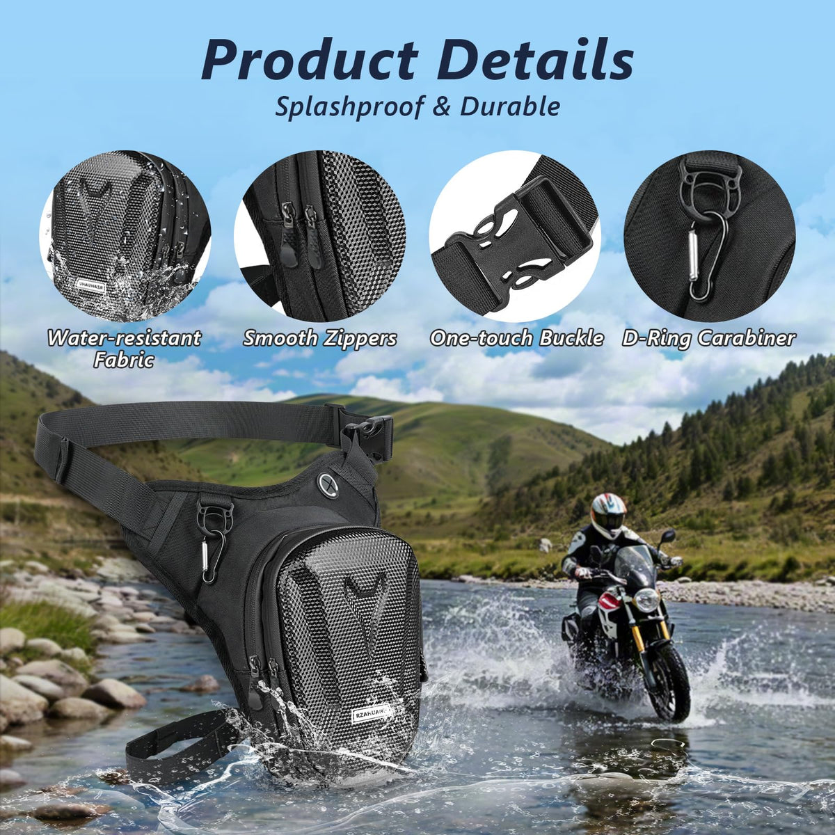 Motorcycle Thigh Bag